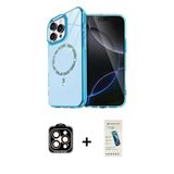 Marsilyan™- İphone 15 Pro Max Kılıf Kıvılcım Form Prime - Şeffaf Pasifik Cam Ekran Koruyucu + Pvd Metal Kamera Lens - Tu