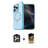 Marsilyan™- İphone 15 Pro Max Kılıf Kıvılcım Form Prime - Siyah Buffer Cam Ekran Koruyucu + Pvd Metal Kamera Lens - Tu