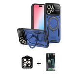 Marsilyan™- İphone 15 Pro Max Kılıf Kıvılcım Modern Serisi - Şeffaf 360 Full Body Arka Koruyucu + Pvd Metal Kamera Lens