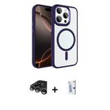 Marsilyan™- İphone 15 Pro Max Kılıf Kıvılcım Prime - Siyah Bilvis 0.18Mm Plus Cam Ekran Koruyucu + Raze Metal Kamera Len