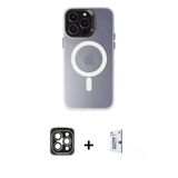 Marsilyan™- İphone 15 Pro Max Kılıf Kozmos Çizgi Prime - Siyah Bilvis 0.18Mm Plus Cam Ekran Koruyucu + Pvd Metal Kamera