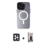 Marsilyan™- İphone 15 Pro Max Kılıf Kozmos Çizgi Prime - Siyah Bilvis Hayalet Cam Ekran Koruyucu + Pvd Metal Kamera Lens