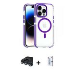 Marsilyan™- İphone 15 Pro Max Kılıf Kozmos Doku Koleksiyonu - Siyah Bilvis 0.18Mm Plus Cam Ekran Koruyucu + Raze Metal K