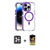 Marsilyan™- İphone 15 Pro Max Kılıf Kozmos Doku Koleksiyonu - Siyah Buffer Cam Ekran Koruyucu + Pvd Metal Kamera Lens -