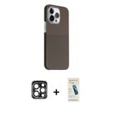 Marsilyan™- İphone 15 Pro Max Kılıf Kozmos Klasik Prime - Şeffaf Pasifik Cam Ekran Koruyucu + Pvd Metal Kamera Lens - Lt