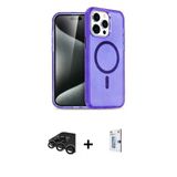 Marsilyan™- İphone 15 Pro Max Kılıf Nova Asil Prime - Siyah Bilvis 0.18Mm Plus Cam Ekran Koruyucu + Raze Metal Kamera Le