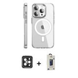 Marsilyan™- İphone 15 Pro Max Kılıf Nova Doku - Siyah Bilvis Hayalet Cam Ekran Koruyucu + Pvd Metal Kamera Lens - Sh