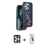Marsilyan™- İphone 15 Pro Max Kılıf Nova Form Koleksiyonu - Şeffaf Pasifik Cam Ekran Koruyucu + Pvd Metal Kamera Lens -
