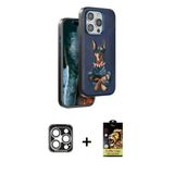 Marsilyan™- İphone 15 Pro Max Kılıf Nova Form Koleksiyonu - Siyah Buffer Cam Ekran Koruyucu + Pvd Metal Kamera Lens - Gs