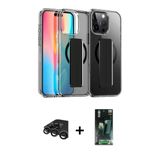 Marsilyan™- İphone 15 Pro Max Kılıf Nova Işık Koleksiyonu - Şeffaf 360 Full Body Arka Koruyucu + Raze Metal Kamera Lens