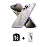 Marsilyan™- İphone 15 Pro Max Kılıf Nova Işık Serisi - Şeffaf Pasifik Cam Ekran Koruyucu + Pvd Metal Kamera Lens - Tu