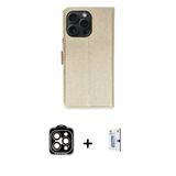 Marsilyan™- İphone 15 Pro Max Kılıf Siluet Işık Serisi - Siyah Bilvis 0.18Mm Plus Cam Ekran Koruyucu + Pvd Metal Kamera
