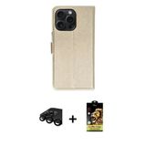 Marsilyan™- İphone 15 Pro Max Kılıf Siluet Işık Serisi - Siyah Buffer Cam Ekran Koruyucu + Raze Metal Kamera Lens - Sh