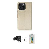 Marsilyan™- İphone 15 Pro Max Kılıf Siluet Işık Serisi - Siyah Polymer Nano Ekran Koruyucu + Raze Metal Kamera Lens - Gs