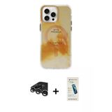 Marsilyan™- İphone 15 Pro Max Kılıf Ufuk Doku Prime - Şeffaf Pasifik Cam Ekran Koruyucu + Raze Metal Kamera Lens - Gs