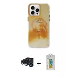 Marsilyan™- İphone 15 Pro Max Kılıf Ufuk Doku Prime - Siyah Polymer Nano Ekran Koruyucu + Raze Metal Kamera Lens - Lt