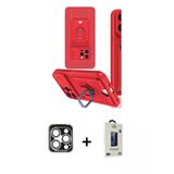 Marsilyan™- İphone 15 Pro Max Kılıf Vadi Form Prime - Siyah Bilvis Hayalet Cam Ekran Koruyucu + Pvd Metal Kamera Lens -