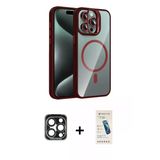 Marsilyan™- İphone 15 Pro Max Kılıf Yadigar Asil Koleksiyonu - Şeffaf Pasifik Cam Ekran Koruyucu + Pvd Metal Kamera Lens