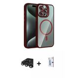 Marsilyan™- İphone 15 Pro Max Kılıf Yadigar Asil Koleksiyonu - Siyah Bilvis 0.18Mm Plus Cam Ekran Koruyucu + Raze Metal