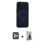 Marsilyan™- İphone 15 Pro Max Kılıf Yadigar Işık - Siyah Bilvis Hayalet Cam Ekran Koruyucu + Pvd Metal Kamera Lens - Gı