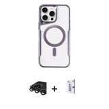 Marsilyan™- İphone 15 Pro Max Kılıf Yadigar Klasik Özel Seri - Siyah Bilvis 0.18Mm Plus Cam Ekran Koruyucu + Raze Metal