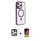 Marsilyan™- İphone 15 Pro Max Kılıf Yankı Işık Özel Seri - Siyah Buffer Cam Ekran Koruyucu + Pvd Metal Kamera Lens - Gs