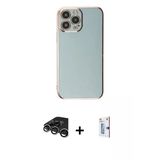 Marsilyan™- İphone 15 Pro Max Kılıf Yankı Serisi - Siyah Bilvis 0.18Mm Plus Cam Ekran Koruyucu + Raze Metal Kamera Lens