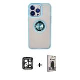 Marsilyan™- İphone 15 Pro Max Kılıf Yörünge Çizgi - Siyah Bilvis Hayalet Cam Ekran Koruyucu + Pvd Metal Kamera Lens - Gı