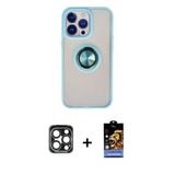 Marsilyan™- İphone 15 Pro Max Kılıf Yörünge Çizgi - Siyah Buffer Hayalet Cam Ekran Koruyucu + Pvd Metal Kamera Lens - Lt