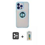 Marsilyan™- İphone 15 Pro Max Kılıf Yörünge Çizgi - Siyah Polymer Nano Ekran Koruyucu + Pvd Metal Kamera Lens - Sh