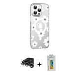 Marsilyan™- İphone 15 Pro Max Kılıf Yörünge Işık Prime - Siyah Polymer Nano Ekran Koruyucu + Raze Metal Kamera Lens - Gs