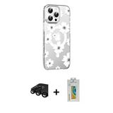 Marsilyan™- İphone 15 Pro Max Kılıf Yörünge Işık Prime - Siyah Polymer Nano Ekran Koruyucu + Raze Metal Kamera Lens - Sh