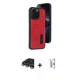 Marsilyan™- İphone 15 Pro Max Kılıf Yörünge Işık Serisi - Siyah Bilvis 0.18Mm Plus Cam Ekran Koruyucu + Raze Metal Kamer
