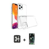 Marsilyan™- İphone 15 Pro Max Kılıf Zirve Doku - Şeffaf 360 Full Body Arka Koruyucu + Pvd Metal Kamera Lens - Gı