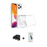 Marsilyan™- İphone 15 Pro Max Kılıf Zirve Doku - Şeffaf Pasifik Cam Ekran Koruyucu + Raze Metal Kamera Lens - Sh