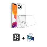 Marsilyan™- İphone 15 Pro Max Kılıf Zirve Doku - Siyah 3D Antistatik Seramik Nano Ekran Koruyucu + Pvd Metal Kamera Lens