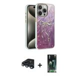 Marsilyan™- İphone 15 Pro Max Kılıf Zirve Modern Prime - Şeffaf 360 Full Body Arka Koruyucu + Raze Metal Kamera Lens - L
