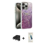 Marsilyan™- İphone 15 Pro Max Kılıf Zirve Modern Prime - Şeffaf Pasifik Cam Ekran Koruyucu + Raze Metal Kamera Lens - Tm