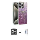 Marsilyan™- İphone 15 Pro Max Kılıf Zirve Modern Prime - Siyah Bilvis 0.18Mm Plus Cam Ekran Koruyucu + Pvd Metal Kamera