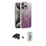 Marsilyan™- İphone 15 Pro Max Kılıf Zirve Modern Prime - Siyah Polymer Nano Ekran Koruyucu + Raze Metal Kamera Lens - Gs