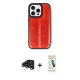 Marsilyan™- İphone 15 Pro Max Kılıf Zirve Yansıma Serisi - Şeffaf Pasifik Cam Ekran Koruyucu + Raze Metal Kamera Lens -