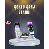 Marsilyan Iphone, Airpods ve Akıllı Saat Uyumlu Çoklu Şarj Cihazı - 1 - 20W GaN Black