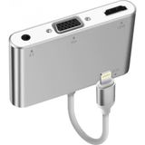Marsilyan Iphone Ipad P32 HDMI VGA Av Audio Dönüştürücü Adaptör - Gümüş - standart
