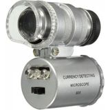 Marsilyan -Iphone5 Için Uyumlu Kapaklı Lens Mikroskop Taşınabilir Mini Cep Boyutu LED Mikroskop NO.9882-IP5II - Renkli