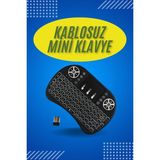 Marsilyan Işıklı Kablosuz Mini Klavye ve Dokunmatik Mouse Seti Türkçe Kablosuz - 1 - Renkli