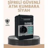 Marsilyan Işıklı Sesli Şifreli Atm Görünümlü Kasa Kumbara - Renkli - standart