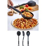 Marsilyan Isıya Dayanıklı 3 In 1 Servis Kepçesi - Kepçe Kevgir Kaşık 3'ü Bir Arada Servis Seti - standart
