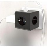 Marsilyan™- Isıya Dayanıklı Termal Akım Korumalı ve Çocuk Korumalı 3 Priz Girişli 3 USB Girişli Küp Priz