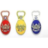 Marsilyan Istanbul Temalı Tirbuşon Açacak Magnet - Renkli