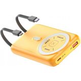 Marsilyan J39 10.000 Mah 20W Pd Dahili Kablolu Magsafe Powerbank - Turuncu - Çok Renkli